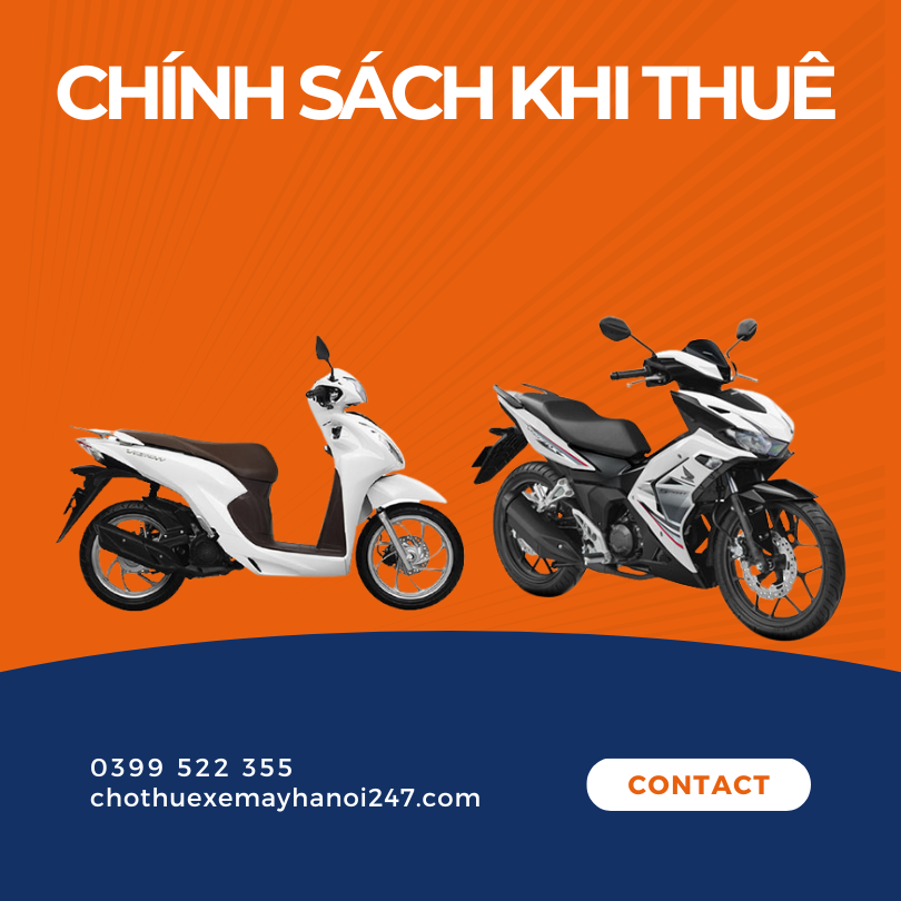 Chính Sách Cho Thuê Xe Máy Tại HN 247