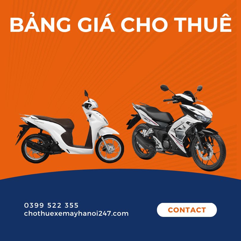 Bảng Giá Thuê Xe Máy Tại Hà Nội 247